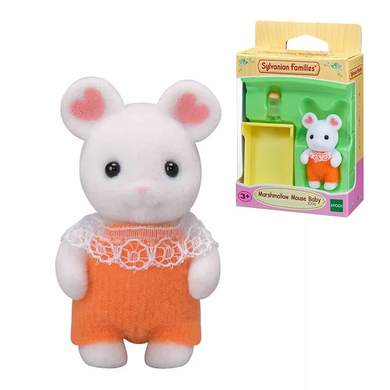 Игрушка для кукольного домика животное пушистая фигурка мышь из зефира бутылка