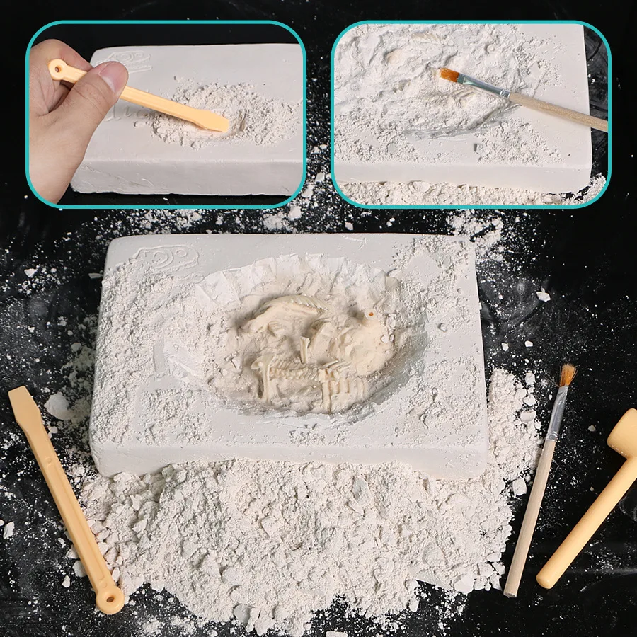 

Creative DIY Archeology Dig Skeleton Toy Funny Model Archeology pin zhuang ban Reproduction Dinosaur Fossil Model