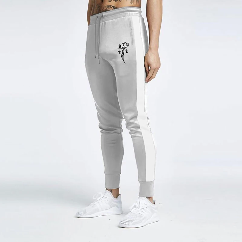 Уличная Летняя мужская повседневная брюки строчка jogger спортивные брюки мужские модные карманные спортивные мужские Брендовые брюки