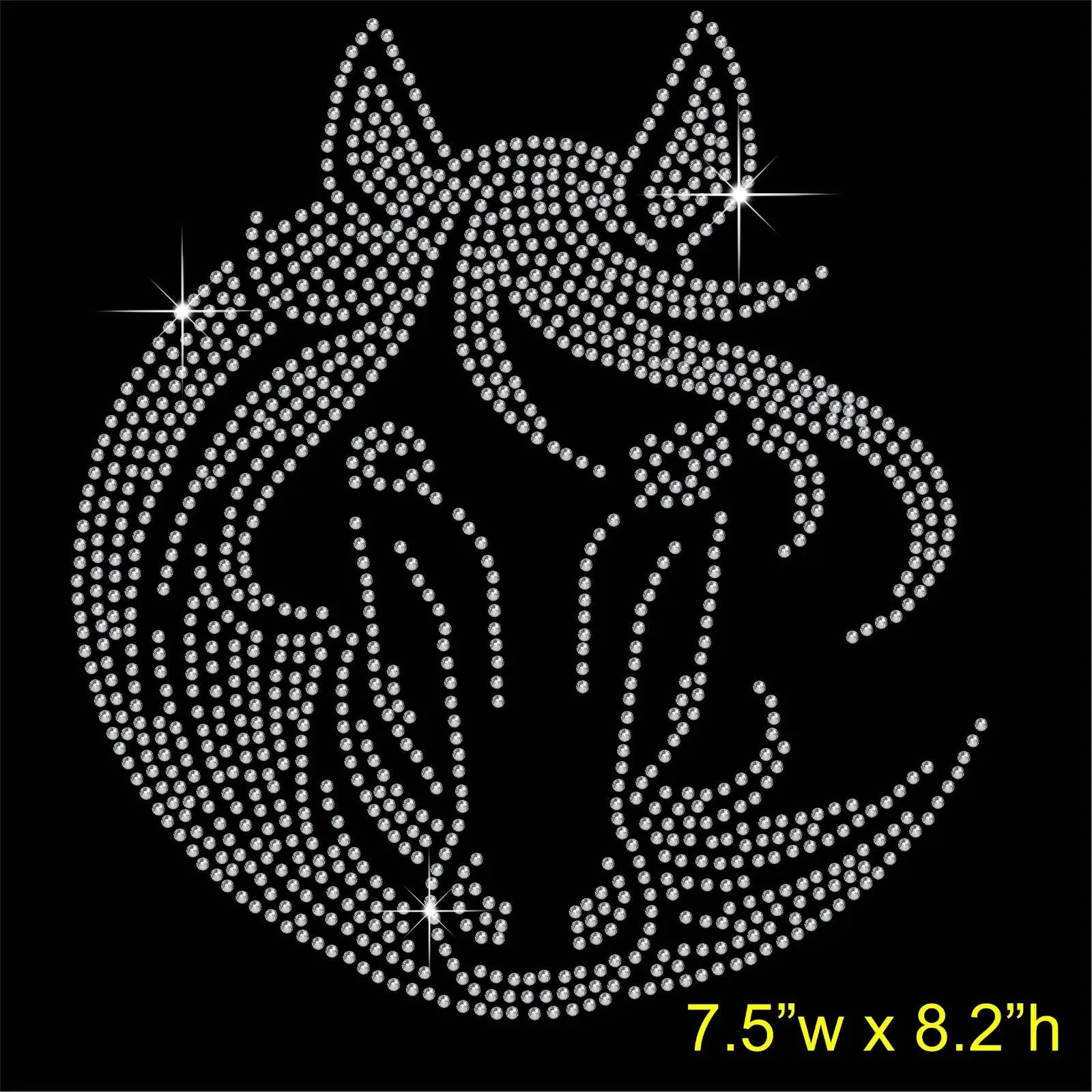 

Horse head patches rhinestone transfers iron on rhinestone transfer designs hot fix rhinestone applique for shirt