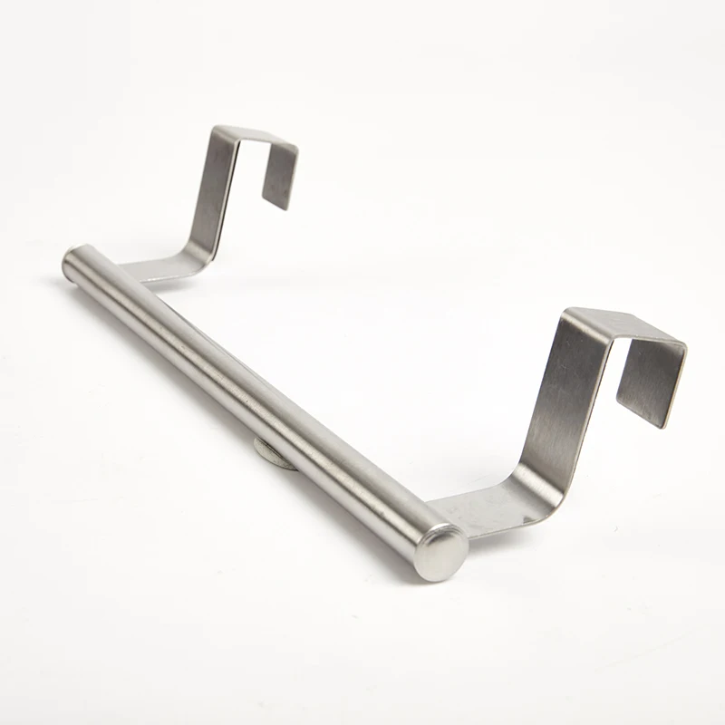 Towel Bar Hanging Holder Stainless Steel Bathroom Kitchen Cabinet Rag Rack Shelf