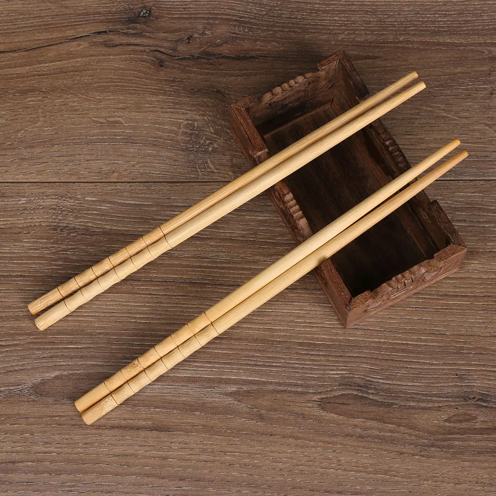 3 пары карбонизации многоразовые деревянные CHOPSTICKS натуральный бамбук ручной работы деревянные столовые приборы посуда столовые приборы кухонные принадлежности