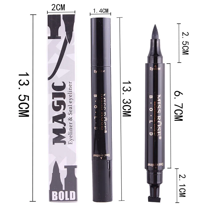 Двуглавый Водостойкий карандаш для глаз Косметическая подводка для глаз ручка штамп делает ваши глаза более красивыми и очаровательными подводка для глаз