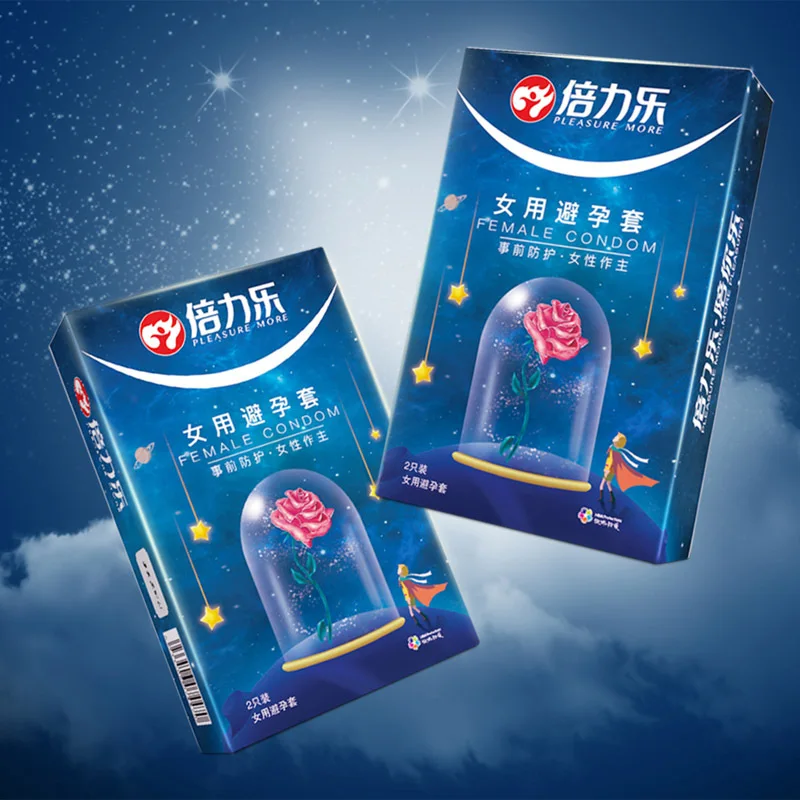 Hot!!! 2pcs Pleasure More Female Condom 1 Box Ultrathin Condoms Female Contraception Adult Sex Products Female Life Climax