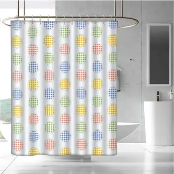 

Waterproof and Colorful Shower Curtain Polyester Shower Curtain Bath Shower