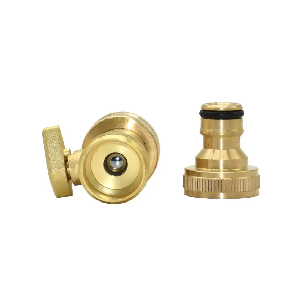 Rubinetto da giardino a sfera da 1/2, esterno in ottone grigio