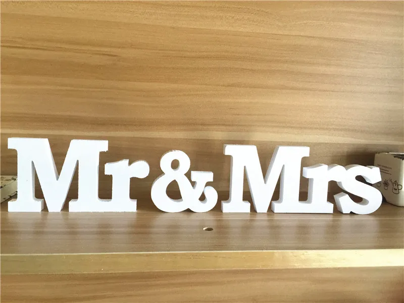 Свадебный декор 1 набор/3 шт. с надписью Mr & Mrs|Украшения своими руками для