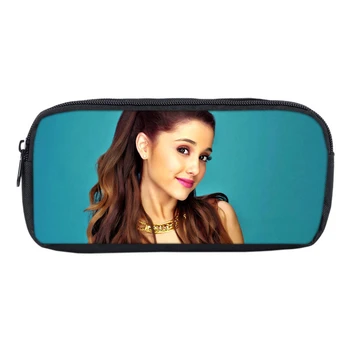 

Mochila Grande School Supplies For Kids Stationery Pencil Case Printed 3D Ariana Grande Storage Pouch Cosmetic Cases Makeup Box