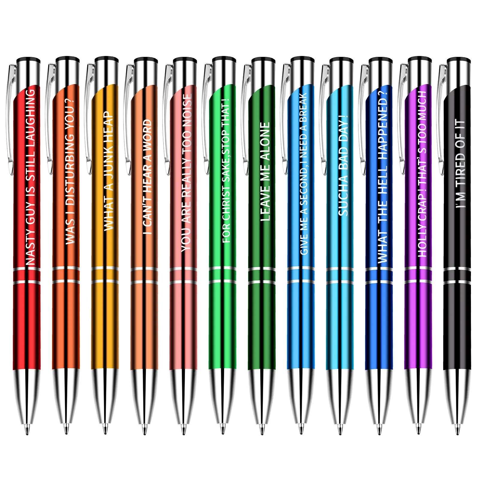 Funny Weekday Quotes Ballpoint Pen Set, Funny Pen ,funny Number