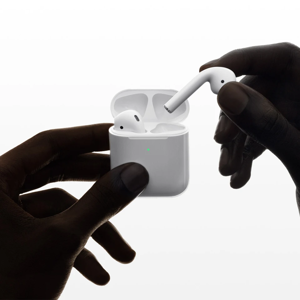 Apple AirPods 2nd with Wireless Charging Case TWS Headphone Bluetooth Stereo Music Sport Earbuds for iPhone iPad Mac Apple Watch