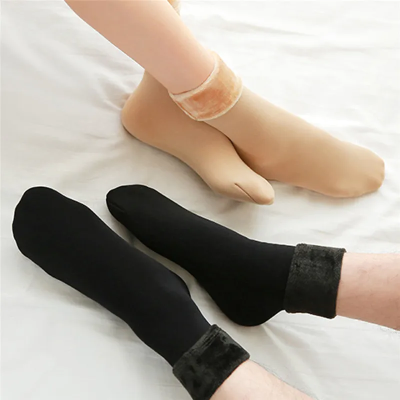 Winter Socks 2Pair Wool Cashmere Women Thicken Thermal Soft Casual Solid Winter Socks Winter Socks For Girls Women Warm Socks