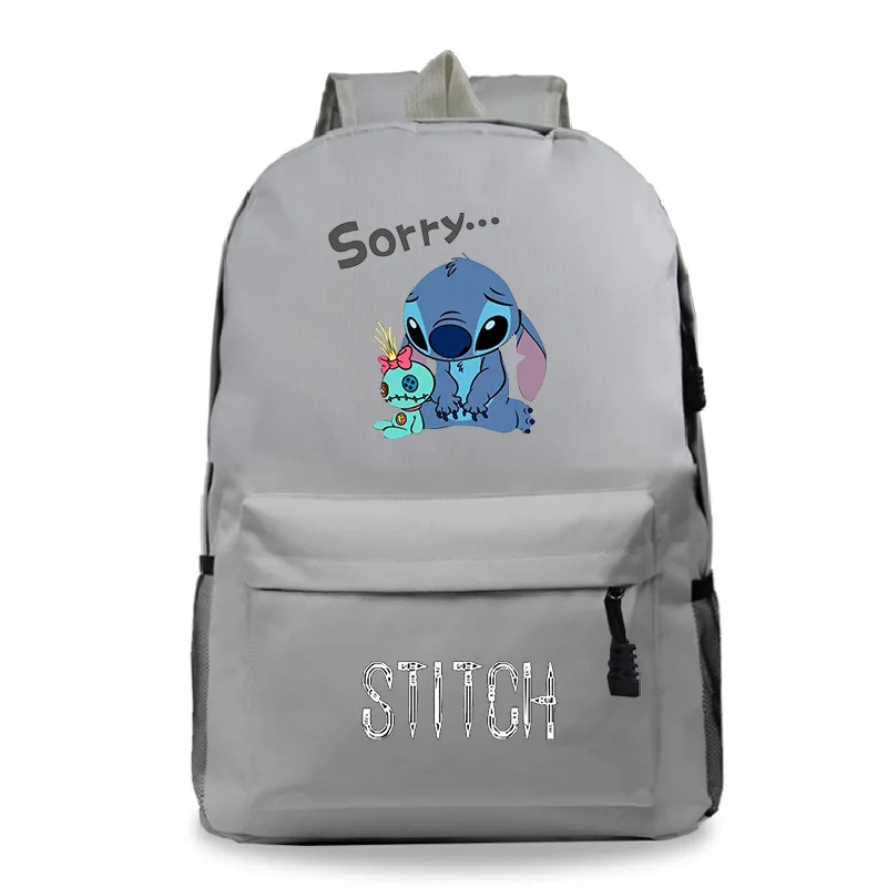 6 Sac Dos plecak Mochila Stitch школьный Аниме маленький рюкзак мужские школьные сумки для девочек-подростков мультфильм унисекс индивидуальный логотип - Цвет: 6