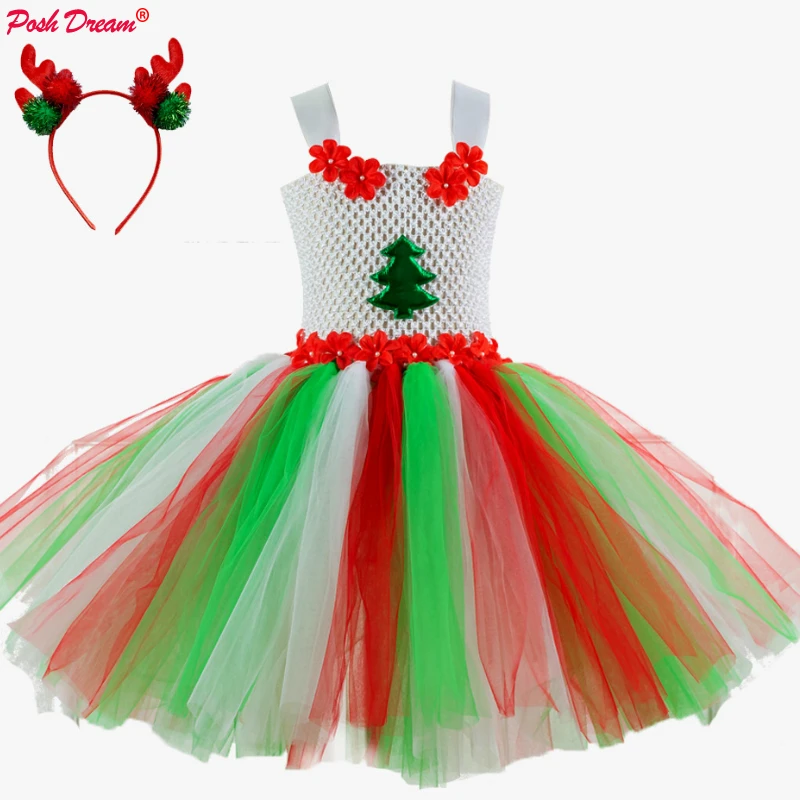 green christmas dress for little girl