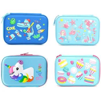 

Pencil Case School Box Cute Unicorn Kawaii School Supplies Big Capacity Cute PVA Pencile Bag Cute Cake Cartoon Animal