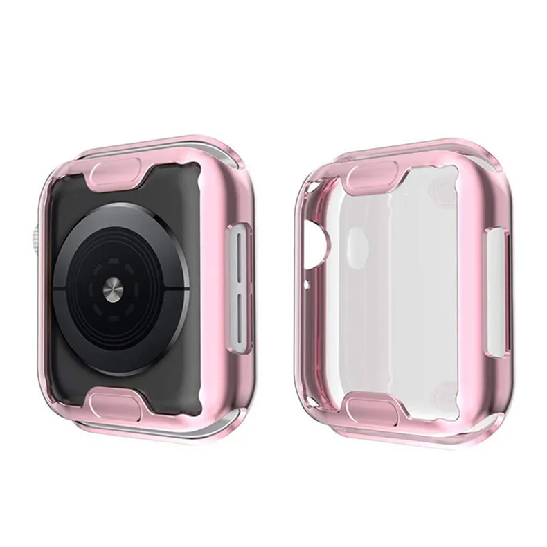 Чехол из ТПУ для apple watch case 4 5 44 мм/40 мм iWatch case 42 мм/38 мм мягкий протектор экрана apple watch 3 2 1 case 42 мм 38 мм