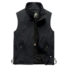 

FAKUNTN Vest Thin Sleeveless Jacket Spring Men's Casual Summer Autumn Travels Hiking Work Waistcoat Multi-Pockets