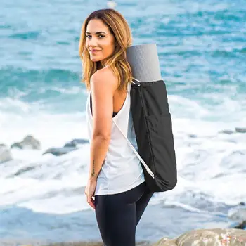 

Unisex Nylon Sport Bags 2020NEW Fashion Simple Solid Training Bag Drawstring Backpack For Gym Workout Fitness Dry Wet Bag Yoga