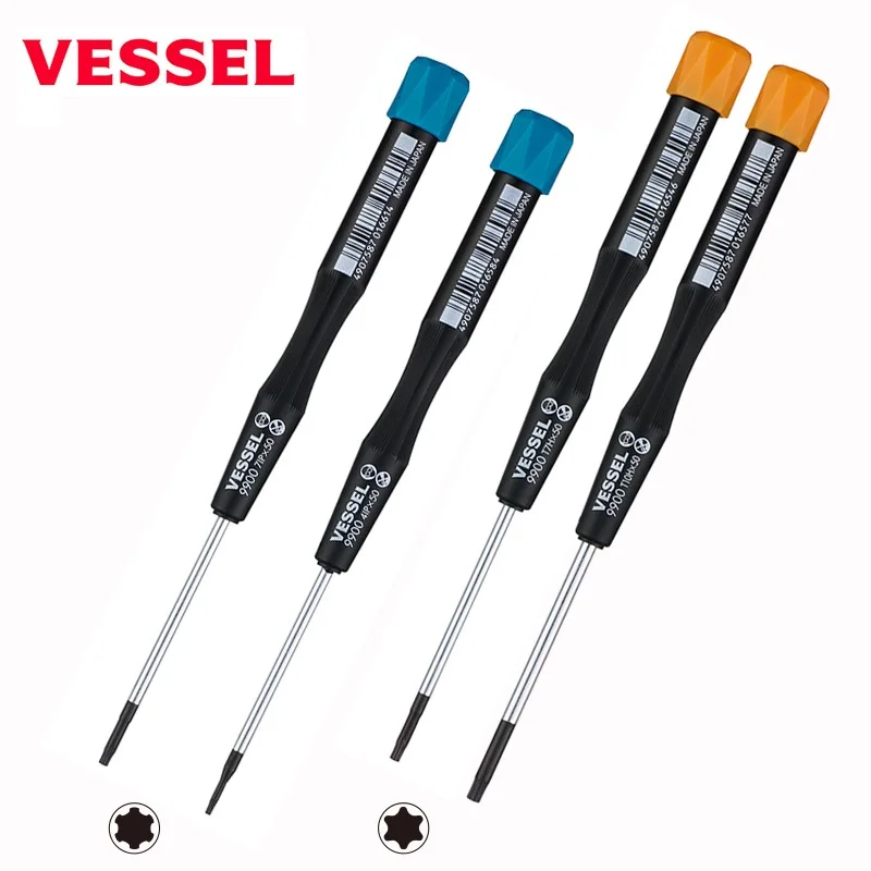 오리지널 일본 선박 Torx 스크루 드라이버, No.9900 마이크로 스크루 드라이버, 아이폰 노트북 카메라 안경 수리용 정밀 나사 T8