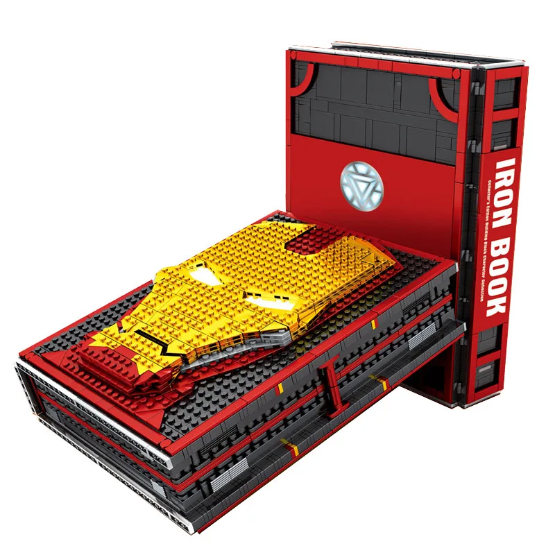 

Super Heroes Iron Man Underground Laboratory Base Set Building Book Block Lepining Marvel Avengers