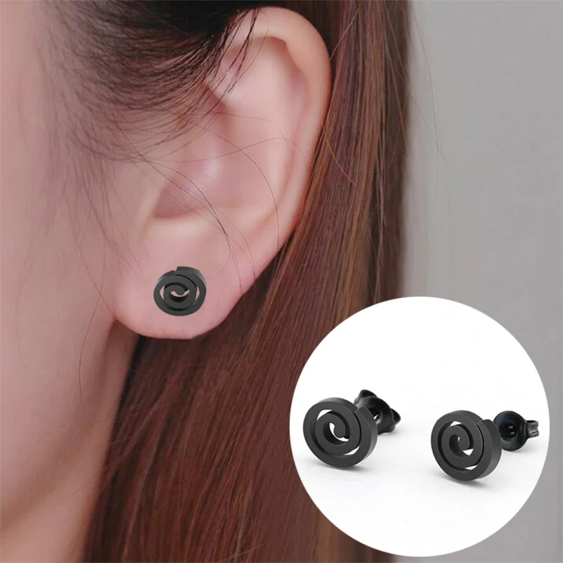 Stainless Steel Endless Spiral Fashion Earrings for Women 2020 Unique Swirl Earing Statement Party Jewelry Aretes - Image 6