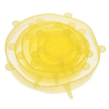 

12pcs Silicone Fresh-keeping Lids Universal Pot Pan Covers Food Stretch Lid Wrap Bowl Kitchen Storage Accessories