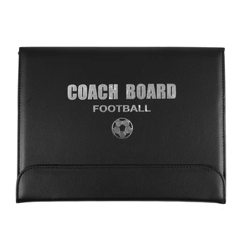 

Portable Trainning Assisitant Equipments Football Soccer Tactical Board 2.5 Fold Leather Useful Teaching Board