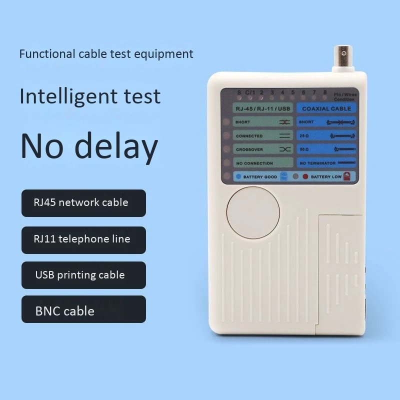 RJ11 RJ45 USB BNC LAN Network Cable Tester Remote LAN Cables Tracker Detector 4 in 1 Fast Tester Tool