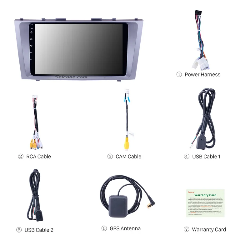 Discount Seicane Car GPS Android9.0 HD Navi 9" Autoradio Multimedia Player For TOYOTA CAMRY 2007 2008 2009 2010 2011 GPS Stereo Head Unit 5