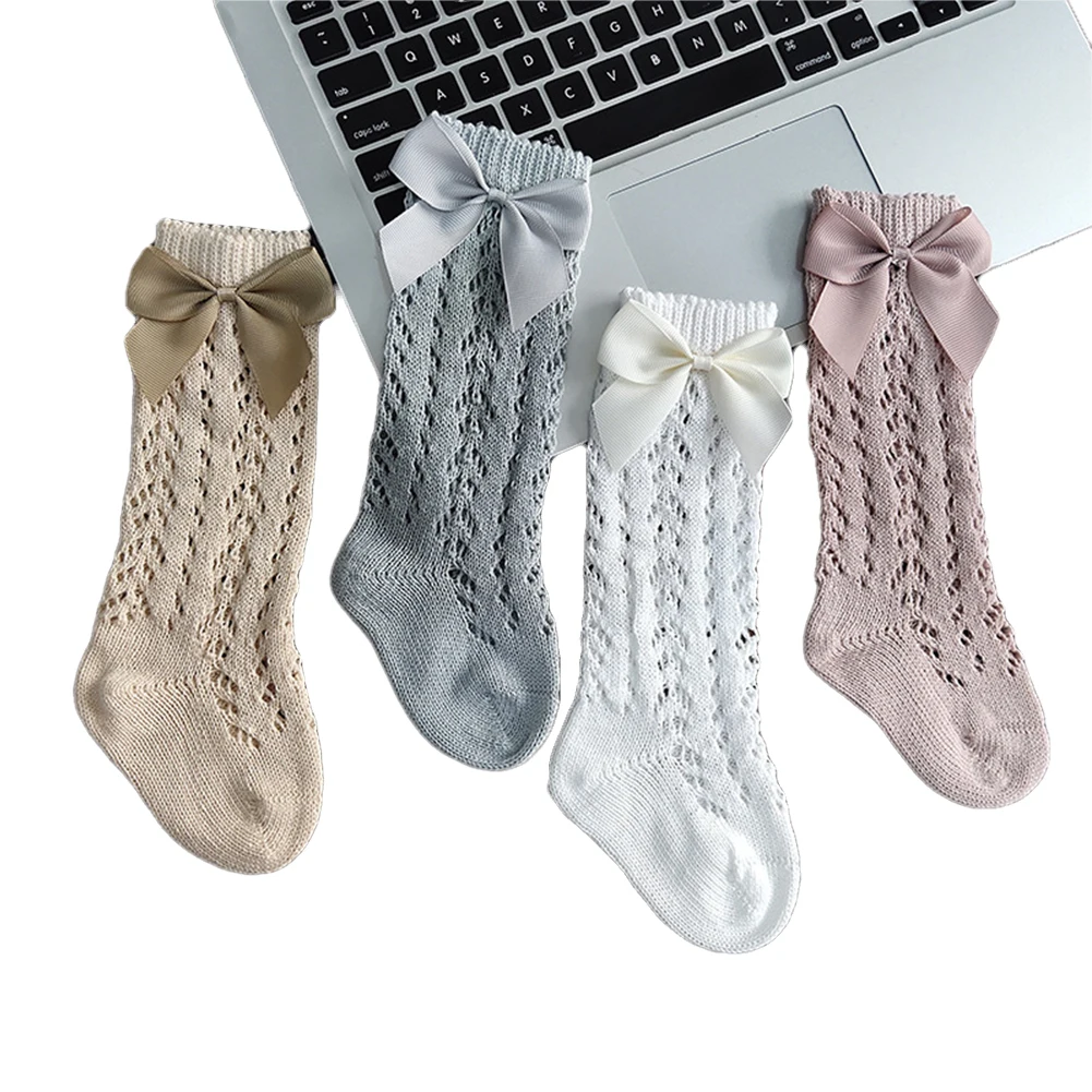 5Colors Baby Socks Solid Color Breathable Cotton Socks Medium Tube for Girls S/M/L/XL/XXL
