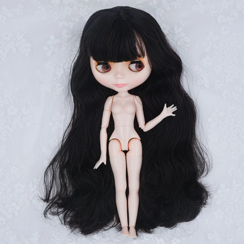 Кукла Blyth BJD, кукла Blyth, Обнаженная, индивидуальные блестящие куклы для лица, можно изменить макияж и платье, DIY, 12 дюймов, шарнирные куклы 1 - Цвет: NBL07