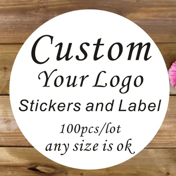 

100PCS 3-7cm Custom Wedding Labels Personalized Sticker Label Business Labels in Spanish For Party Favors Wedding Gift Favors