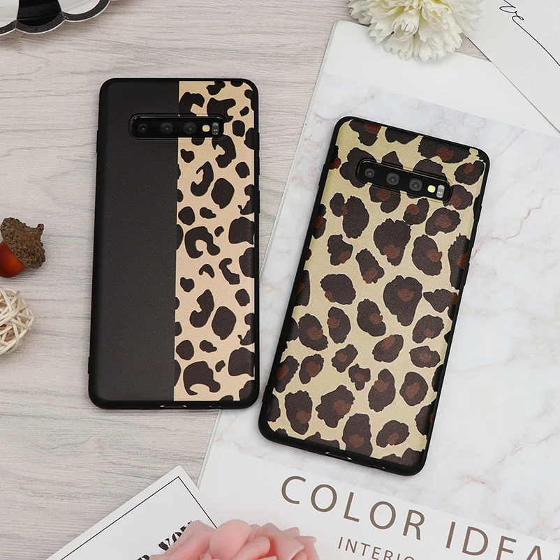 

Leopard Cover For TPU Samsung Galaxy A50 A70 A40 A60 A30 A20E S7 S8 S9 S10 S10E For Samsung A5 A7 A8 Plus 2018 M10 J7 Prime Case
