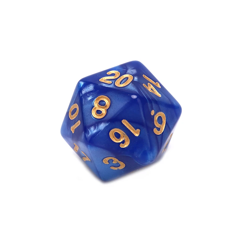 GL 1 шт. прочные перламутровые D20 кости акриловые 20 сторонние кости для настольной игры - Цвет: GL