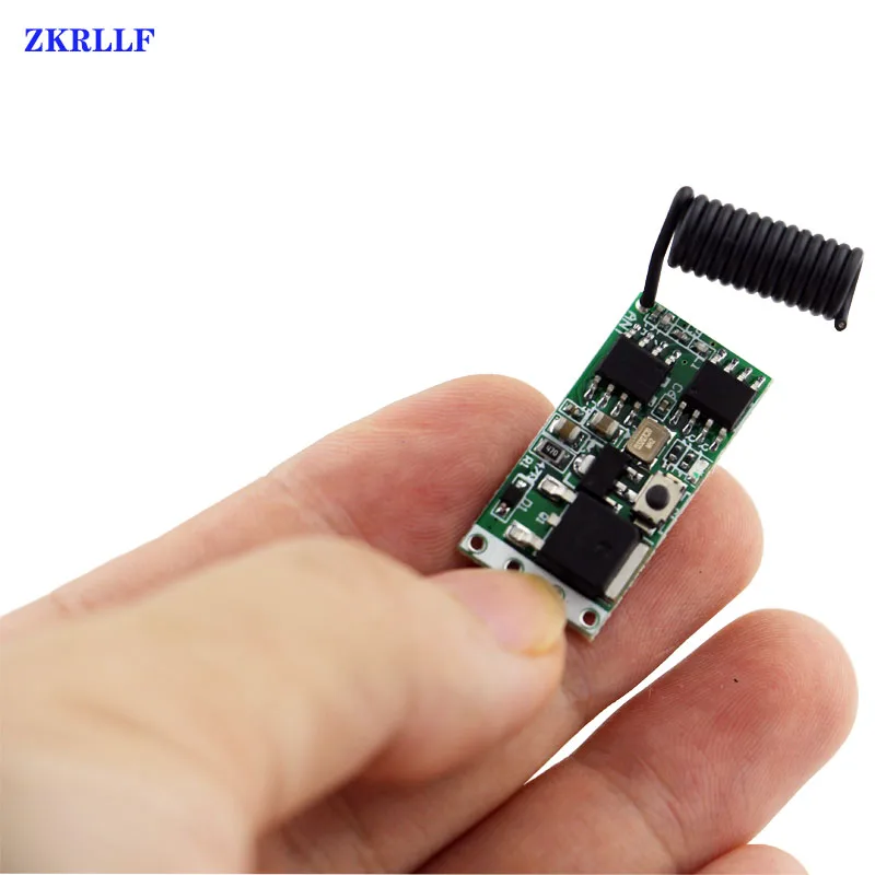 433mhz DC 1CH 3.6V 6V 12V 24V Mini Relay Wireless RF Remote Control Switch Power LED Lamp Controller Micro Receiver Transmitter-9