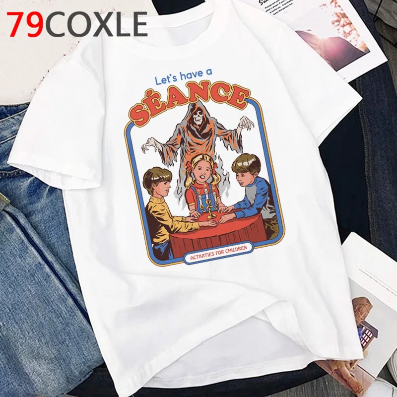 Satan Horror T Shirt Women Demon Death Scary Devil Funny T-shirt Satanism  Alien Grim Reaper Satanist Graphic T Shirts Female