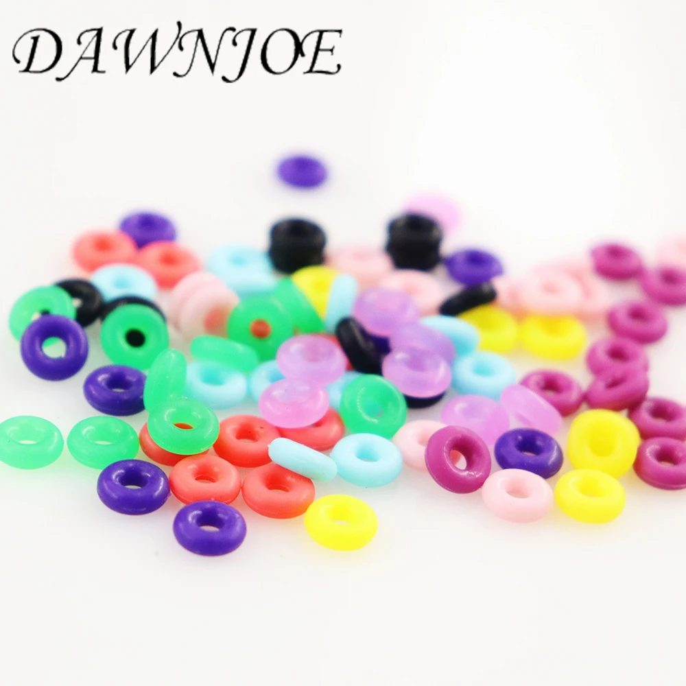 50PCS/LOT Colorful DIY Accessories Silicone Rubber Spacers Jewelry Findings  Stopper Fixed Beads Clip Fit Pandora Bracelet Chain - AliExpress