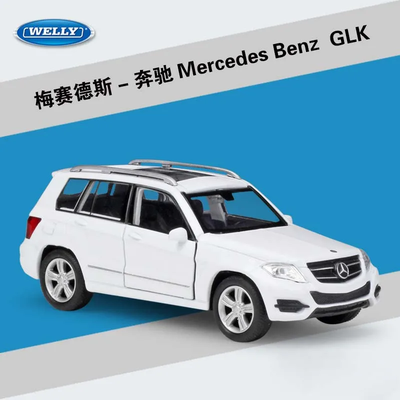 

WELLY 1:36 High Simulation Metal Model Toy Car Mercedes Benz GLK Classic Alloy Diecast Pull Back Car Toy Collection For Kid Gift