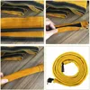 3.5m Yellow Leather TIG Welding Torch Cable Cover Stitched MIG/Plasma Cutting Torch Cable Protective Sleeves 5