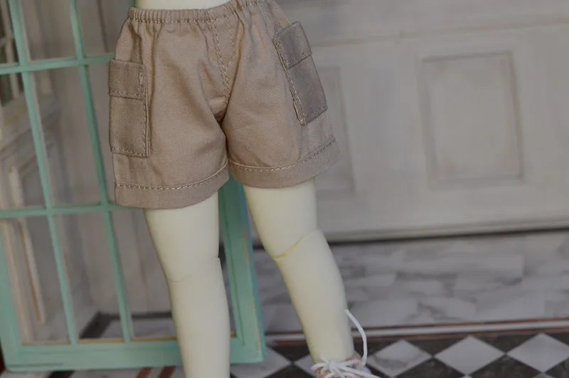 

OB11 doll dress size Fashion joker pocket shorts Cargo shorts come in a variety of colors with unisex doll accessories