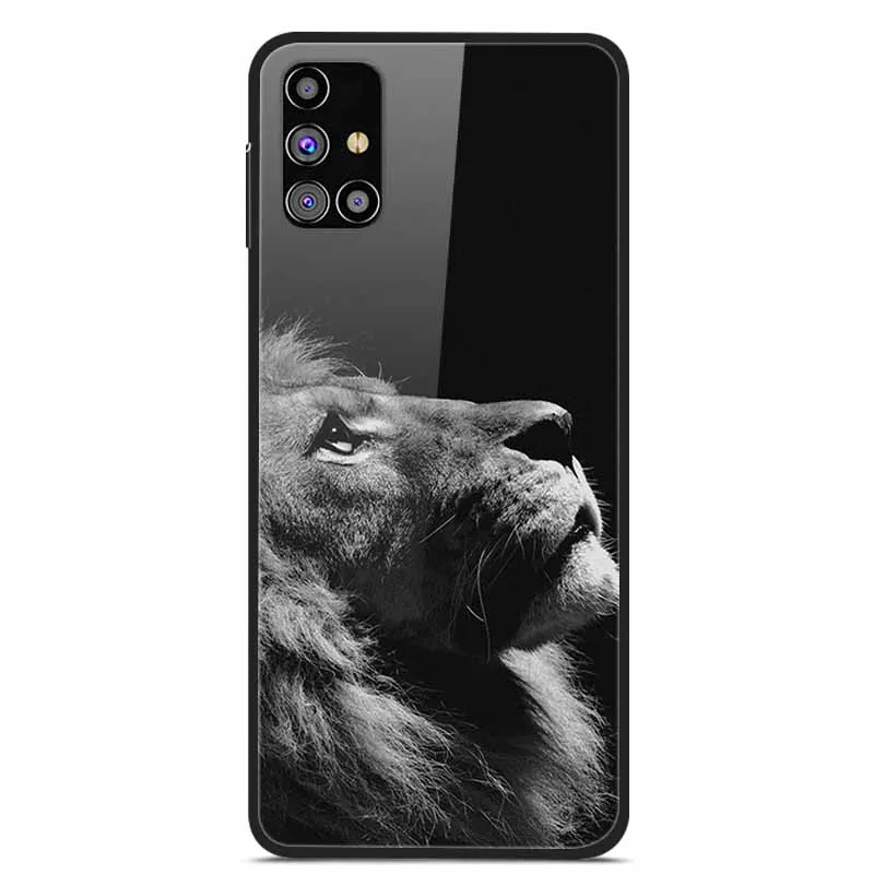 Luxury Tempered Glass Hard Back Cover for Samsung Galaxy - Premium Phone Case Shell
