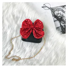 Сумка на плечо из искусственной кожи с бантом для маленьких девочек, сумка-мессенджер, Сумочка через плечо, сумочка-портфель