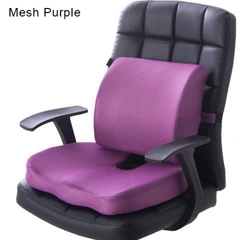 Orthopedics Hemorrhoids Seat Cushion Memory Foam Car Rebound Cushion Office Chair Lumbar Support Pain Relief Breathable Pillow 