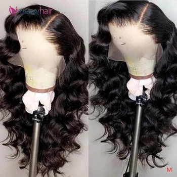 

Brazilian Loose Wave Lace Front Wig 150% Density 360 Lace Frontal Loose Wave Wig Pre-plucked with Baby Hair
