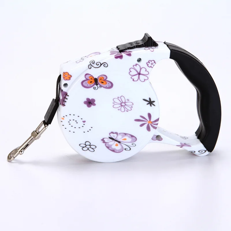 5M Colorful Retractable Dog Leash Extending Puppy Walking Leads Pet Dog Running Leashes Hands Freely Great For Walking Dog 