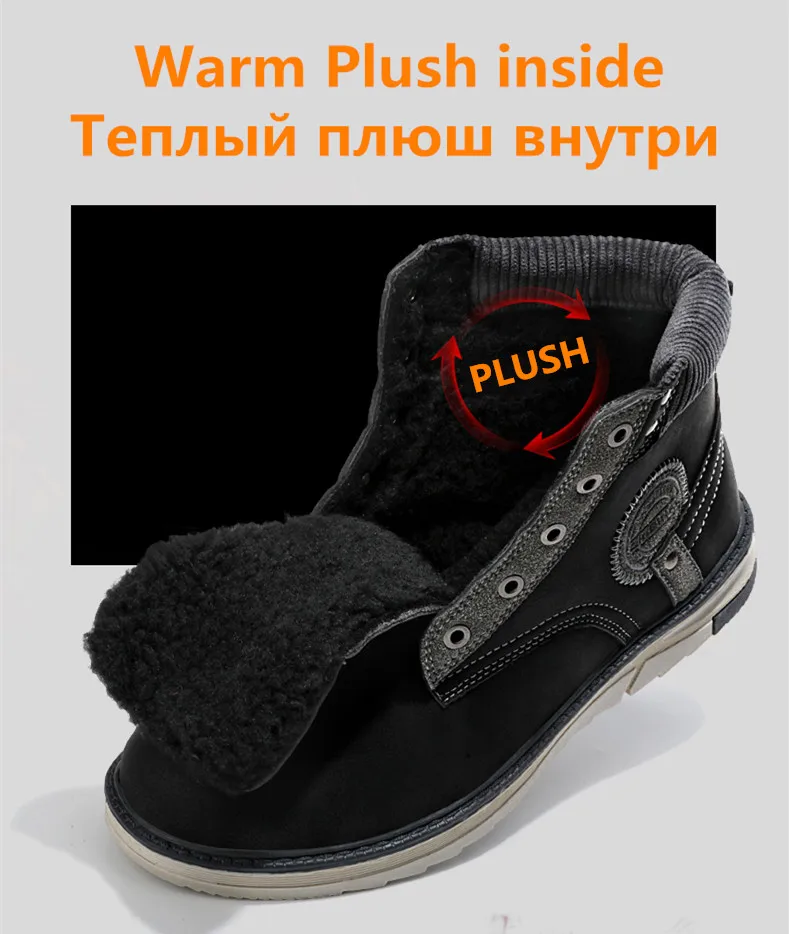 UEXIA, новинка, уличные, спортивные, меховые, теплые, мужские ботинки, зимние, по щиколотку, для пустыни, плюшевые, Прогулочные кроссовки, обувь, Зимняя мужская обувь, большие размеры 39-46