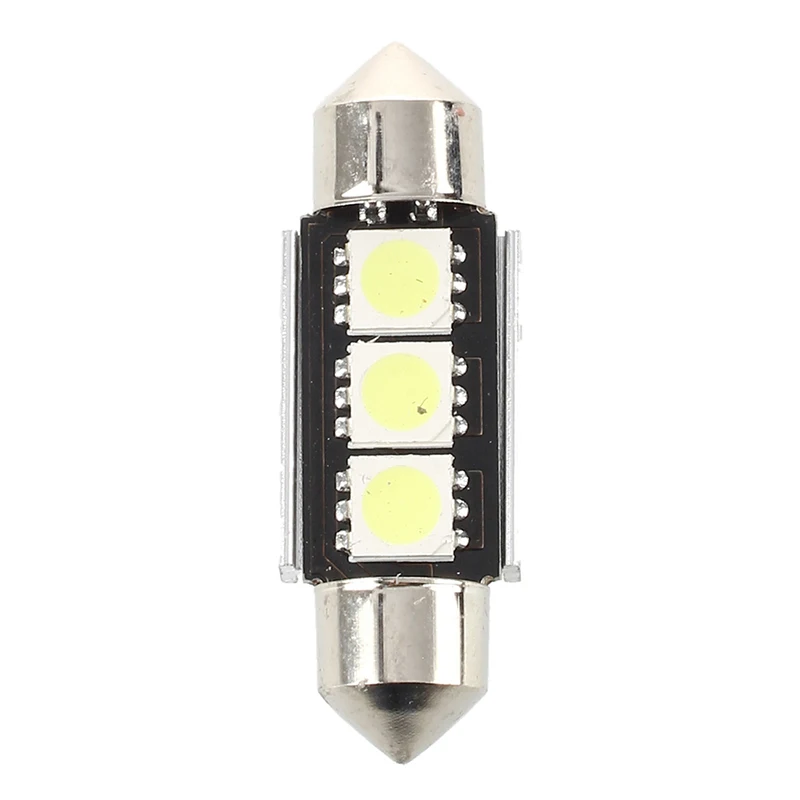

2X 36MM Bulb Lamp 3 LED White Car Dome CANBUS