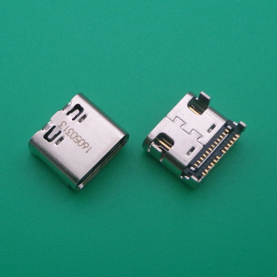 2 шт. высокоскоростной USB 3 1 Тип C гнездо 24Pin 4 ножки PCB крепление припоя Разъем |