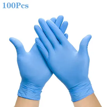 

100 PCS Disposable Kitchen hand latex gloves Dishwashing Gloves Rubber Garden Gloves Universal For Left and Right Hand