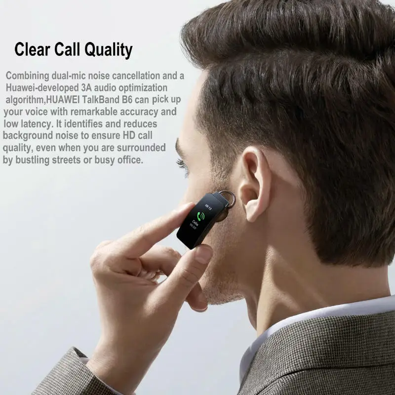HUAWEI Talkband B6 Bluetooth 5.2 Smart Bracelet