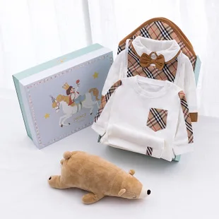 Childrenswear Underwear Men And Women Children Autumn& Winter Pure Cotton Underwear Set 110-140 Big Boy Pajamas Tracksuit